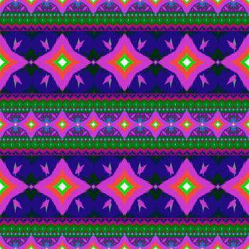 Ikat geometric folklore ornament, Tribal ethnic texture. Seamless striped pattern in Aztec style, Figure tribal embroidery, Scandinavian, Ikat pattern photo