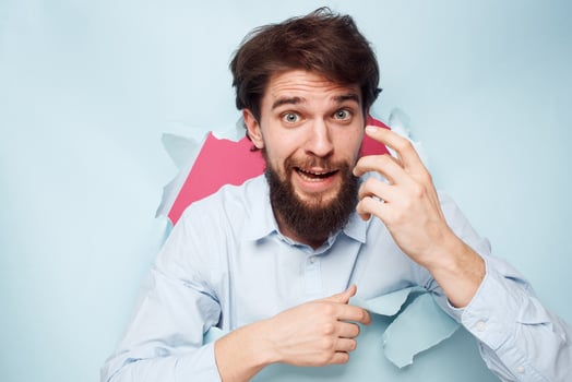 business man career office work lifestyle emotions cropped view photo