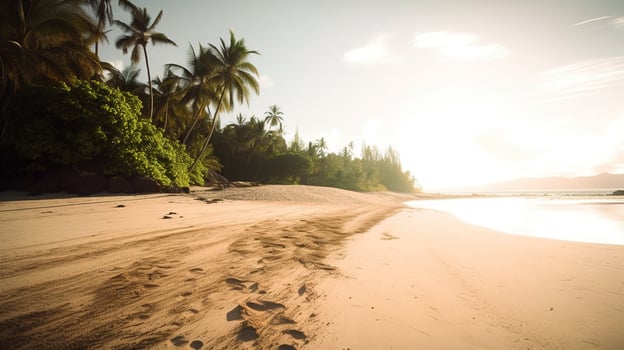 Tropical Paradise or Coconut Palm Beach or White Sand Lagoon photo