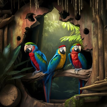 Macaw. aesthetic graphic art photo