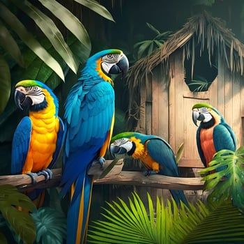 Macaw. aesthetic graphic art photo