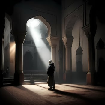 Moslem Prayer At Mosque. photo