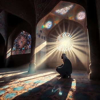 Moslem Prayer At Mosque. photo
