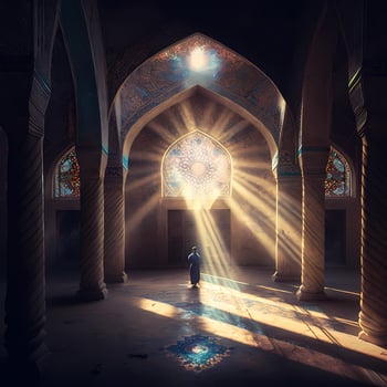 Moslem Prayer At Mosque. photo