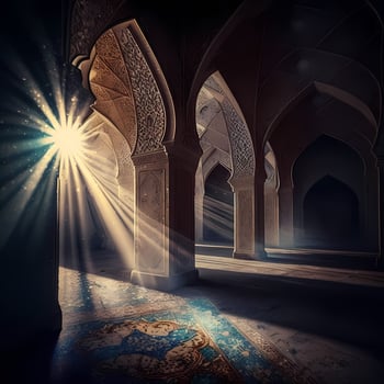 Moslem Prayer At Mosque. photo