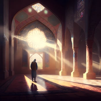 Praying At Mosque. photo