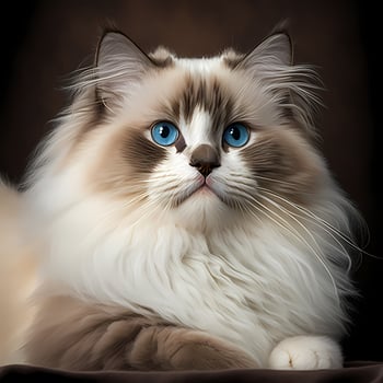 ragdoll cat illustration photo