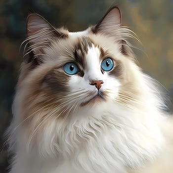 ragdoll cat illustration photo