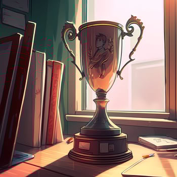 trophy illustration aesthetic photo