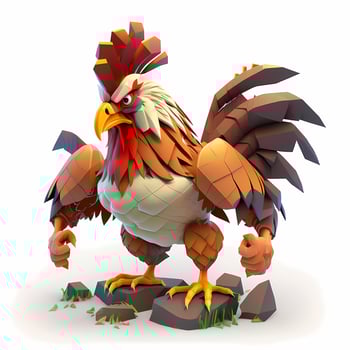 rooster illustration aesthetic photo