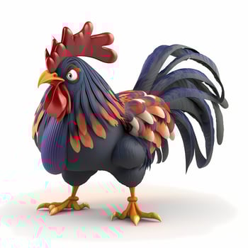 rooster illustration aesthetic photo