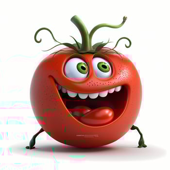 fruit and vegetable character happy activity photo