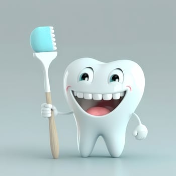 tooth happy character cute photo