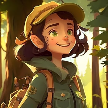 woman advanture people character illustration photo