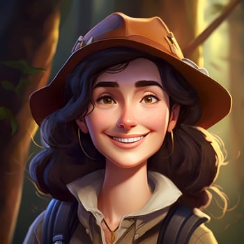 woman advanture people character illustration photo