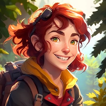 woman advanture people character illustration photo