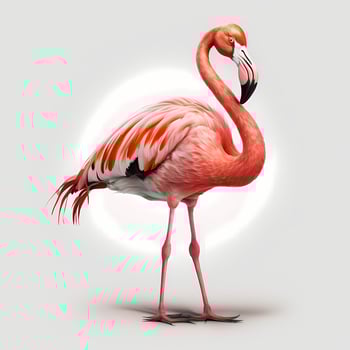 flamingo illustration aesthetic photo