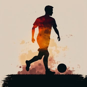 football silhouette aesthetic photo