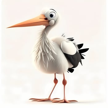 stork illustration aesthetic photo