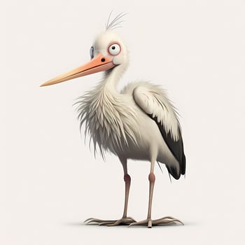 stork illustration aesthetic photo