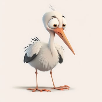 stork illustration aesthetic photo