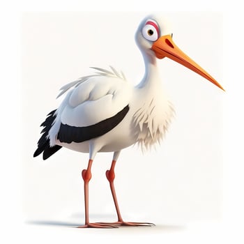 stork illustration aesthetic photo