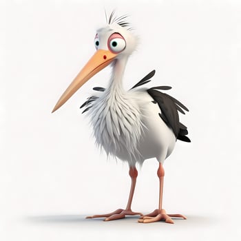 stork illustration aesthetic photo