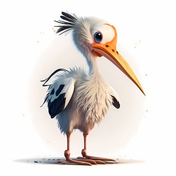 stork illustration aesthetic photo