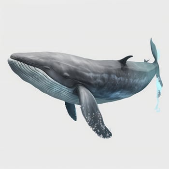 whale black and white photo