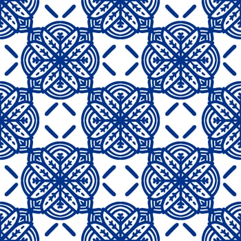 Retro geometric pattern in repeat. Fabric print. Damask style Seamless pattern background, mosaic ornament, vintage style. Design for prints on fabrics photo