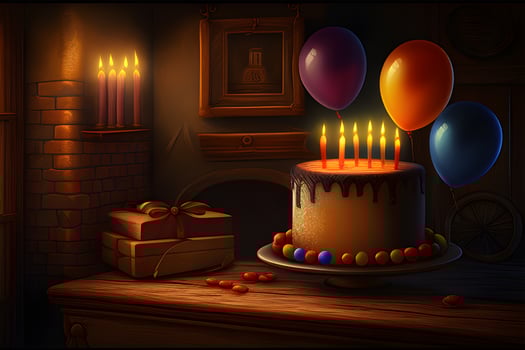 cake with a candle on top. . photo