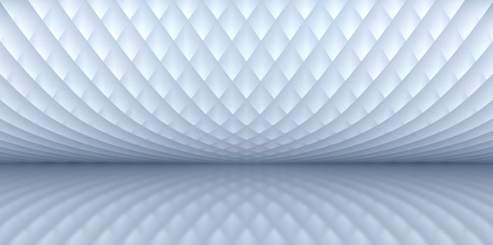 White interior building wall elevation and ground space background 3D rendering. photo