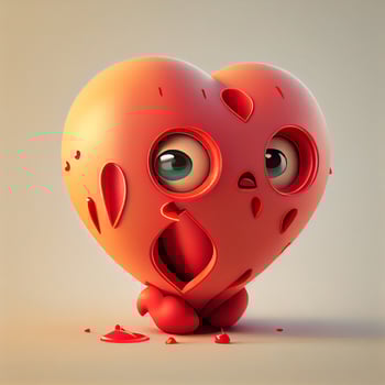 Red Love Heart. photo
