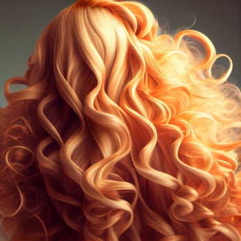 Beautiful Long Curly Hair background. Illustration photo