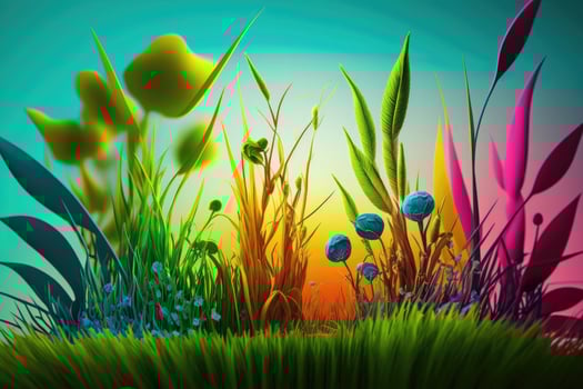 Natural Green Grass Background. Illustration photo