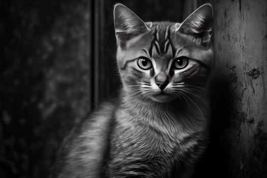Cute cat. Illustration photo