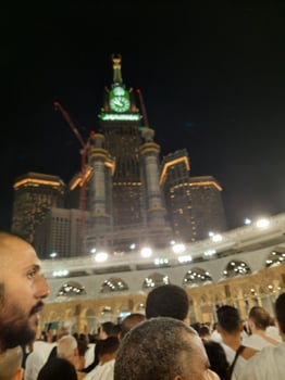 Mecca, Saudi Arabia, March 2023 - During the month of Ramadan, pilgrims from all over the world perform Tawaf around the Kabah at the Masjid al-Haram in Mecca.. photo