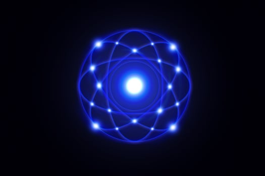 Circle glowing flare light photo