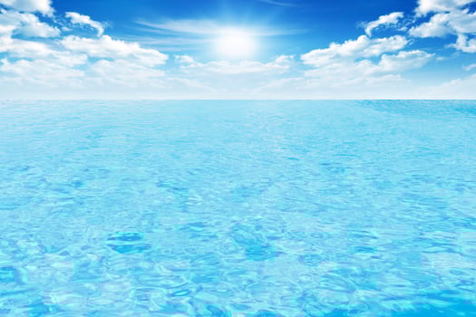 Beautifulblue sky and fresh sea photo