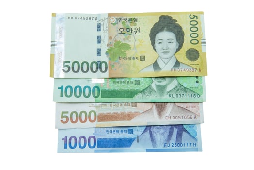 South Korean Won currency photo