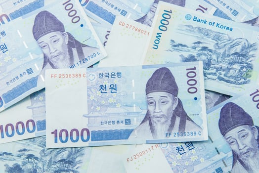 South Korean Won currency photo