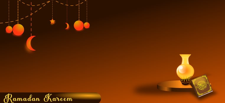 ramadan kareem glowing background photo