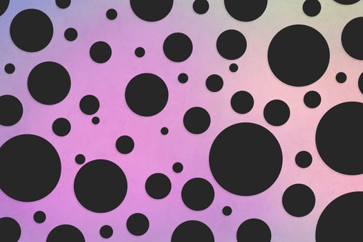 Colorful polka dot backdrop and background photo