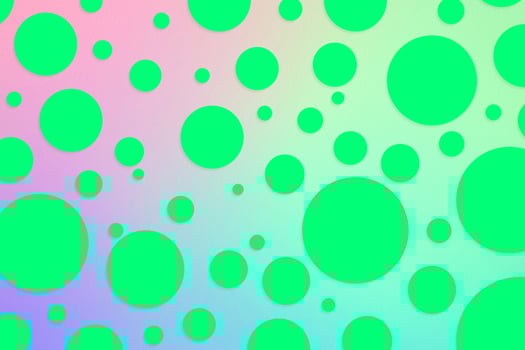 Colorful polka dot backdrop and background photo
