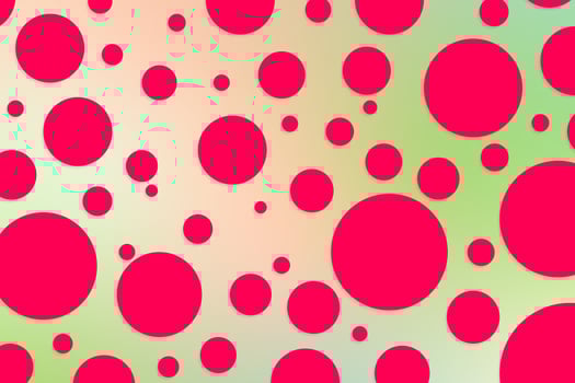 Colorful polka dot backdrop and background photo
