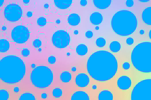 Colorful polka dot backdrop and background photo