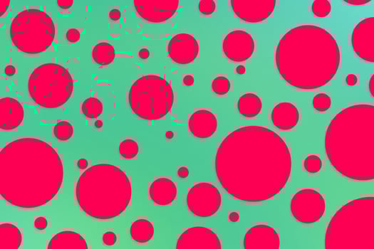 Colorful polka dot backdrop and background photo