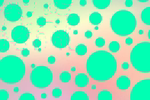Colorful polka dot backdrop and background photo