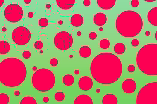 Colorful polka dot backdrop and background photo