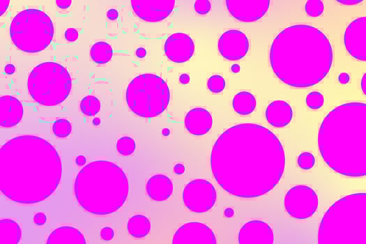 Colorful polka dot backdrop and background photo